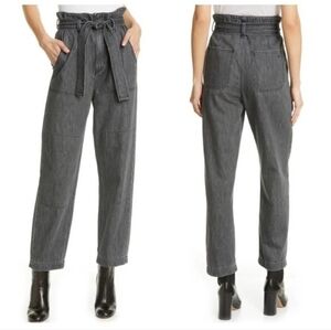 Rag & Bone Washed Black Super High Rise Darted Pants - Size 26